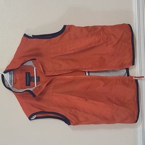 Orange and blue vest